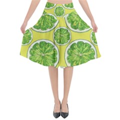 Lemon Cut Flared Midi Skirt by ConteMonfrey