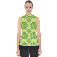 Lemon Cut Mock Neck Shell Top by ConteMonfrey