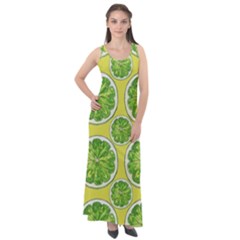 Lemon Cut Sleeveless Velour Maxi Dress by ConteMonfrey