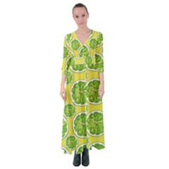 Lemon Cut Button Up Maxi Dress by ConteMonfrey