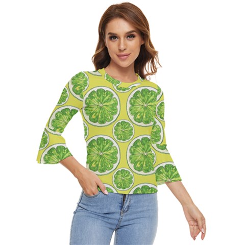 Lemon Cut Bell Sleeve Top by ConteMonfrey