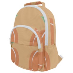 I Get My Peaches Everywhere Rounded Multi Pocket Backpack by ConteMonfrey