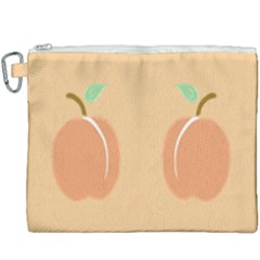 I Get My Peaches Everywhere Canvas Cosmetic Bag (xxxl) by ConteMonfrey