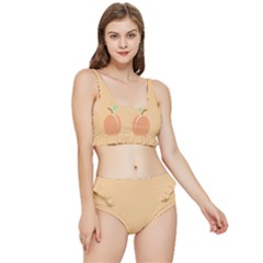 I Get My Peaches Everywhere Frilly Bikini Set by ConteMonfrey