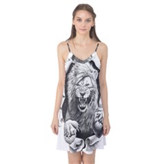 Drawing Angry Male Lion Roar Animal Camis Nightgown  by danenraven