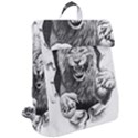 Drawing Angry Male Lion Roar Animal Flap Top Backpack View2