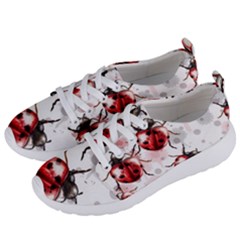 Ladybugs-pattern-texture-watercolor Women s Lightweight Sports Shoes by Wegoenart