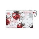 Ladybugs-pattern-texture-watercolor Canvas Cosmetic Bag (Medium) View2