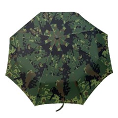 Military Background Grunge Folding Umbrellas by Wegoenart