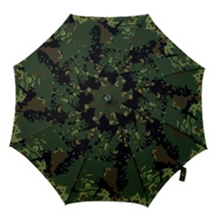 Military Background Grunge Hook Handle Umbrellas (medium) by Wegoenart