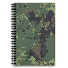 Military Background Grunge 5 5  X 8 5  Notebook by Wegoenart