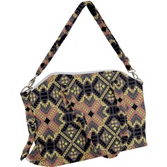 Seamless-mexican-pattern Canvas Crossbody Bag by Wegoenart