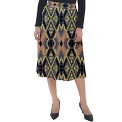 Seamless-mexican-pattern Classic Velour Midi Skirt  by Wegoenart