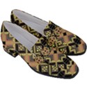 Seamless-mexican-pattern Women s Chunky Heel Loafers View3