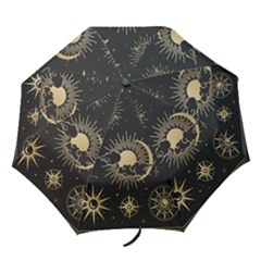 Asian-set-with-clouds-moon-sun-stars-vector-collection-oriental-chinese-japanese-korean-style Folding Umbrellas by Wegoenart