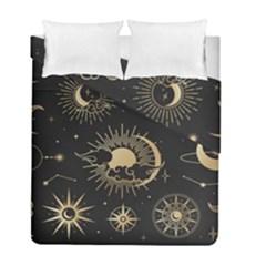 Asian-set-with-clouds-moon-sun-stars-vector-collection-oriental-chinese-japanese-korean-style Duvet Cover Double Side (full/ Double Size) by Wegoenart