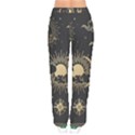 Asian-set-with-clouds-moon-sun-stars-vector-collection-oriental-chinese-japanese-korean-style Women velvet Drawstring Pants View2