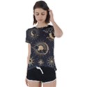 Asian-set-with-clouds-moon-sun-stars-vector-collection-oriental-chinese-japanese-korean-style Short Sleeve Foldover Tee View1