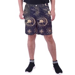 Asian-set-with-clouds-moon-sun-stars-vector-collection-oriental-chinese-japanese-korean-style Men s Pocket Shorts by Wegoenart