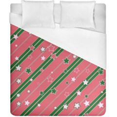 Christmas-background-star Duvet Cover (california King Size) by Wegoenart