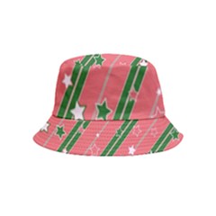 Christmas-background-star Bucket Hat (kids) by Wegoenart