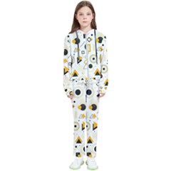 Flat-geometric-shapes-background Kids  Tracksuit by Wegoenart