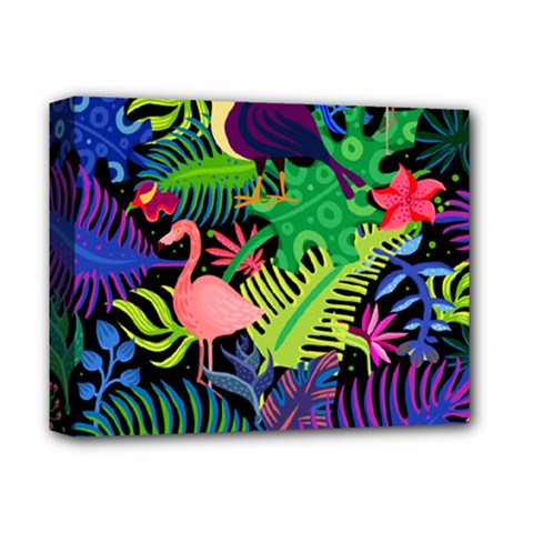 Tropical-exotic-colors-seamless-pattern Deluxe Canvas 14  X 11  (stretched) by Wegoenart