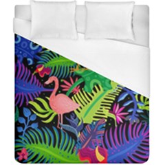 Tropical-exotic-colors-seamless-pattern Duvet Cover (california King Size) by Wegoenart