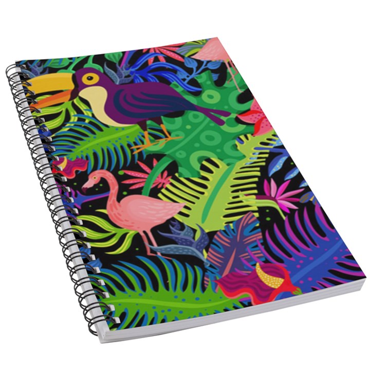 Tropical-exotic-colors-seamless-pattern 5.5  x 8.5  Notebook