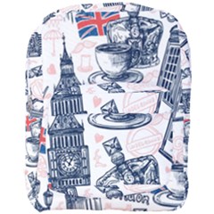 London Seamless Pattern Full Print Backpack by Wegoenart