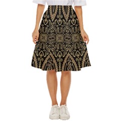 Zentangle-styled-ornament-pattern Classic Short Skirt