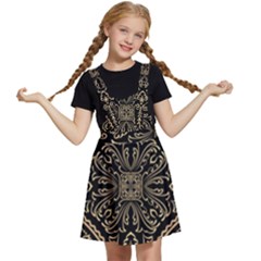 Zentangle-styled-ornament-pattern Kids  Apron Dress by Wegoenart