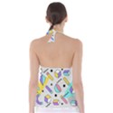 Tridimensional-pastel-shapes-background-memphis-style Babydoll Tankini Top View2