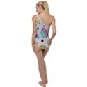 Tridimensional-pastel-shapes-background-memphis-style To One Side Swimsuit View2