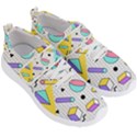 Tridimensional-pastel-shapes-background-memphis-style Men s Velcro Strap Shoes View3