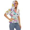 Tridimensional-pastel-shapes-background-memphis-style Lightweight Drawstring Hooded Top View3