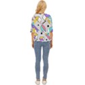 Tridimensional-pastel-shapes-background-memphis-style Lightweight Drawstring Hooded Top View4