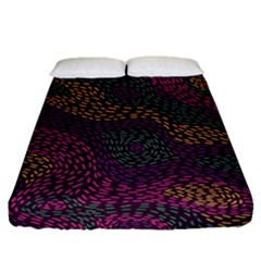 Colorful-abstract-seamless-pattern Fitted Sheet (queen Size) by Wegoenart