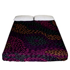 Colorful-abstract-seamless-pattern Fitted Sheet (king Size) by Wegoenart