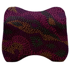 Colorful-abstract-seamless-pattern Velour Head Support Cushion by Wegoenart