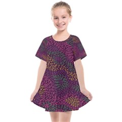 Colorful-abstract-seamless-pattern Kids  Smock Dress