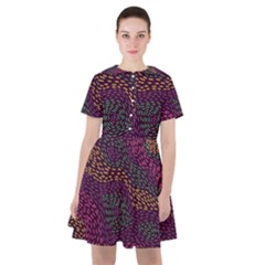 Colorful-abstract-seamless-pattern Sailor Dress