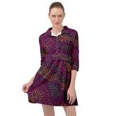 Colorful-abstract-seamless-pattern Mini Skater Shirt Dress