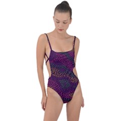 Colorful-abstract-seamless-pattern Tie Strap One Piece Swimsuit