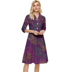 Colorful-abstract-seamless-pattern Classy Knee Length Dress