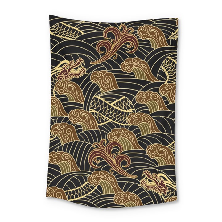 Oriental-traditional-seamless-pattern Small Tapestry