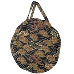 Oriental-traditional-seamless-pattern Giant Round Zipper Tote