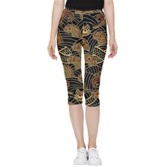 Oriental-traditional-seamless-pattern Inside Out Lightweight Velour Capri Leggings 