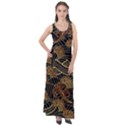 Oriental-traditional-seamless-pattern Sleeveless Velour Maxi Dress View1