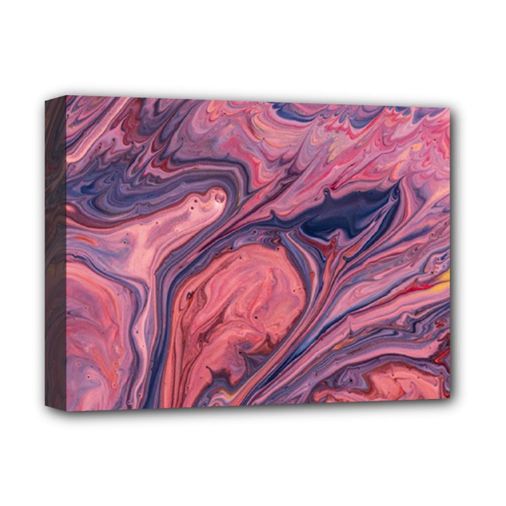 Abstract-colorful-painting-background-closeup Deluxe Canvas 16  x 12  (Stretched) 